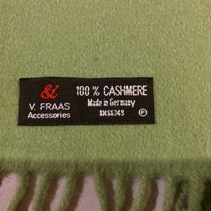 V. Fraas 100% Cashmere Scarf